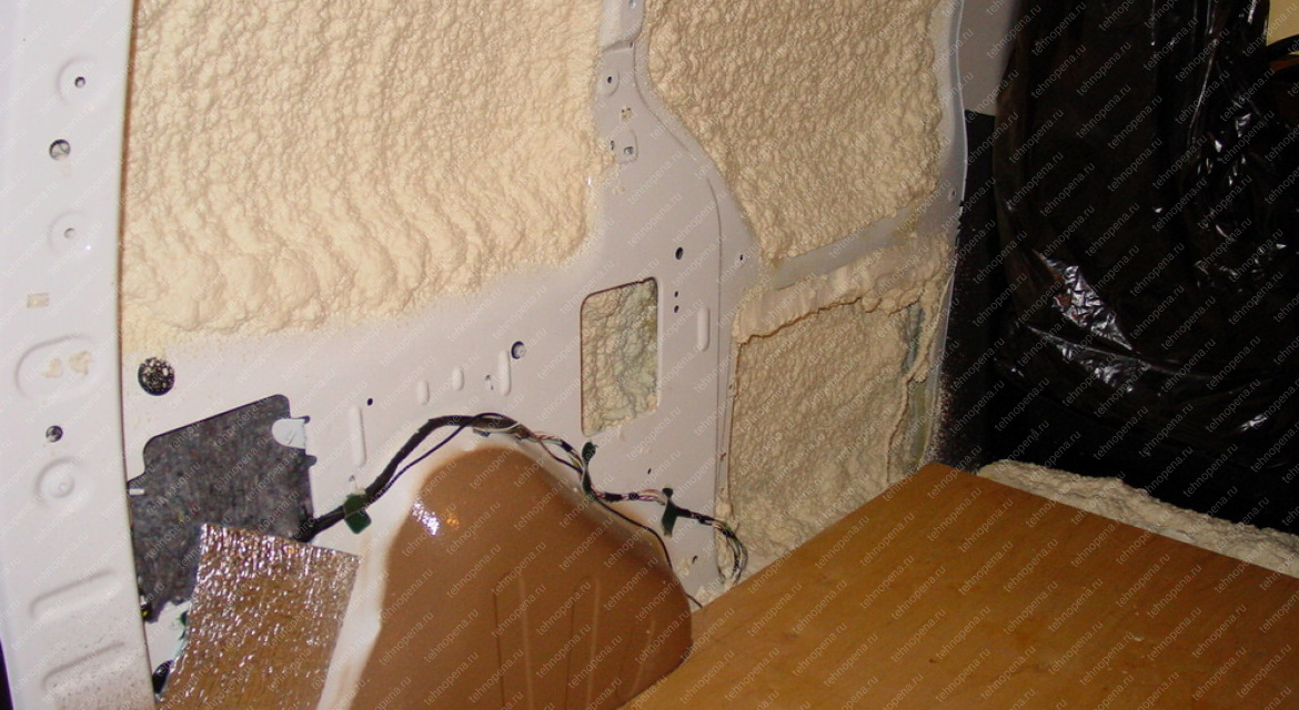 Утепление машины пенополиуретаном