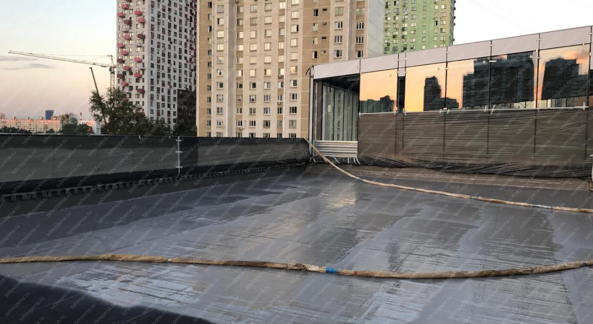 Ремонт рулонной плоской кровли школа