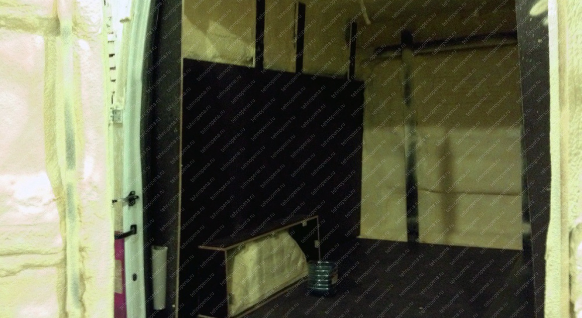 Утепление фургона ППУ