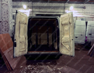 Утепление фургона ППУ