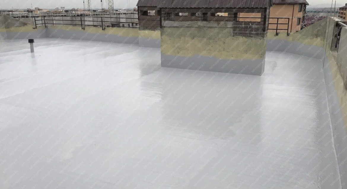 Утепление плоских кровель, СНТ Дубки-4