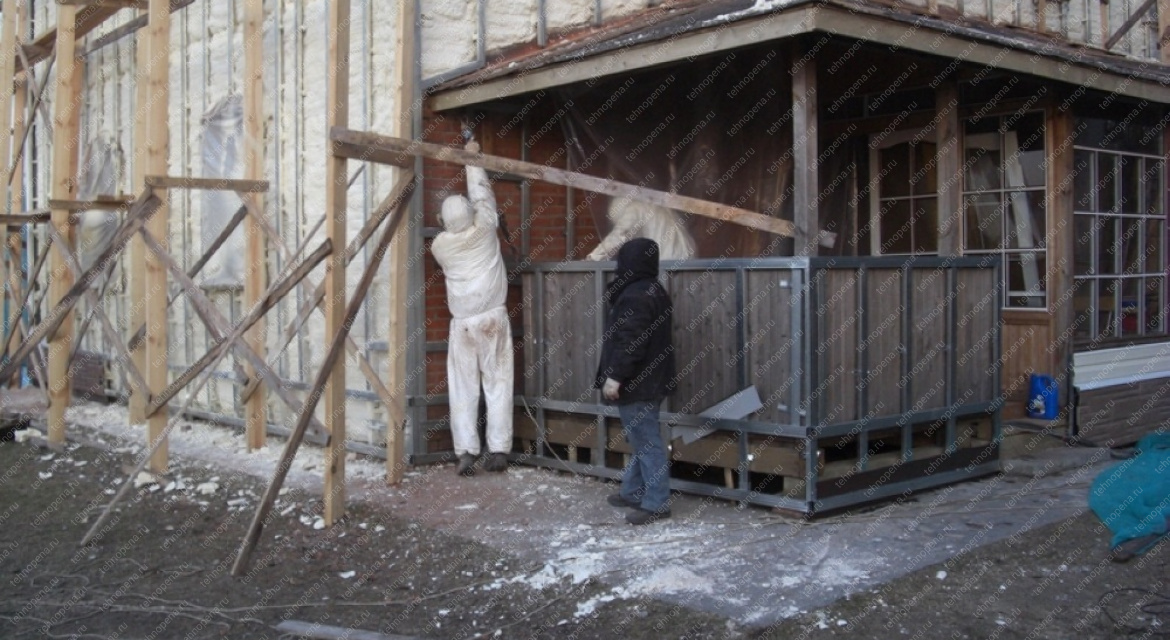 Теплоизоляция фасада ппу 